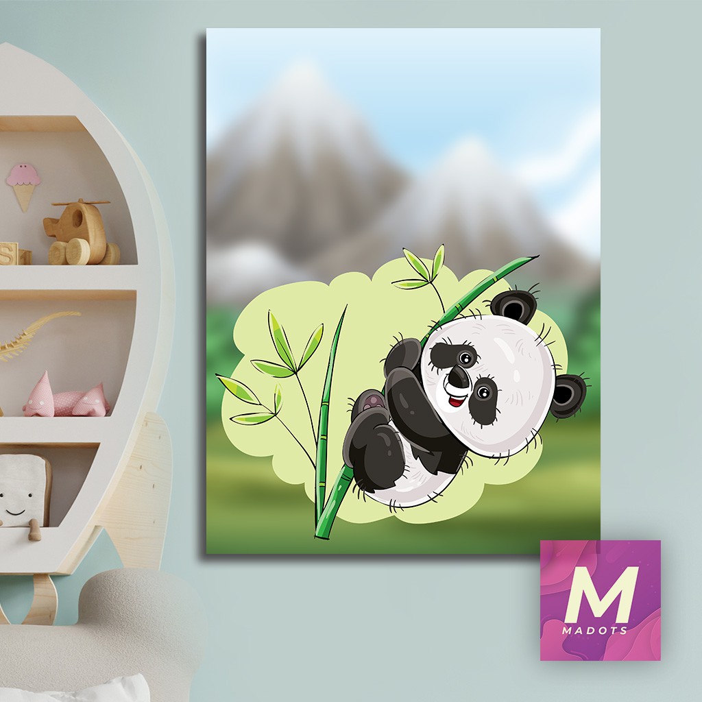 Hiasan Dinding Dekorasi Rumah Minimalis Pajangan Gambar Panda Lucu Ukuran 15x20 Berkualitas Shopee Indonesia