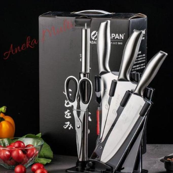 Pisau dapur set 5pcs pisau dapur stainless set 5pcs pisau stainles set masih banyak