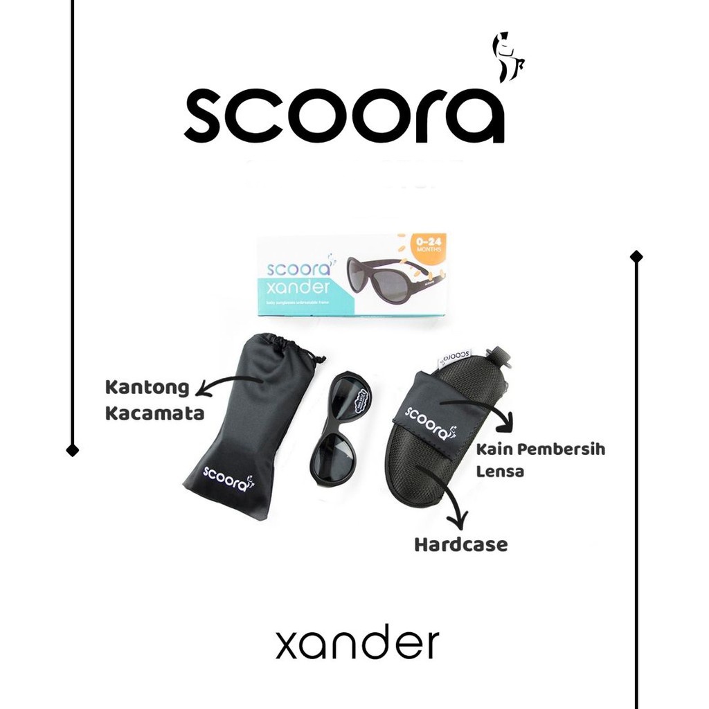 SCOORA XANDER BABY SUNGLASSES - KACAMATA ANTI UV ( USIA 0-2 TAHUN ) protection