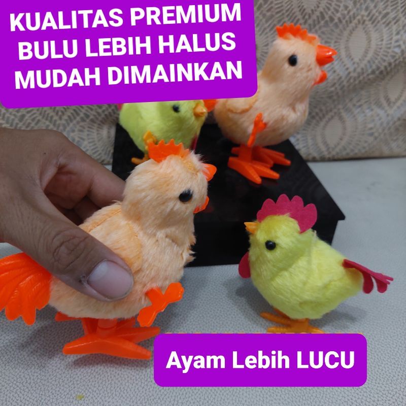 Jual Mainan Ayam Loncat Ayam Putar Kunci Ayaman Jago Itik Lucu Shopee