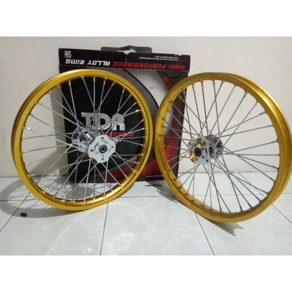 Paketan Velg TDR 2 Tone Tromol Becak Satria Fu-Sonic 150-Vixion New-Ninja R-Ninja RR-Cb150R Bisa