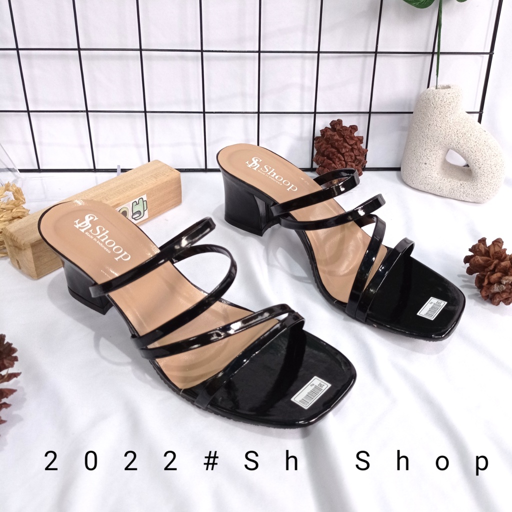 Sandal Hak Tahu Wanita Kekinian / Sandal Wanita Terbaru 2022 / Sandal Wanita Original / Sandal Hak 5 cm