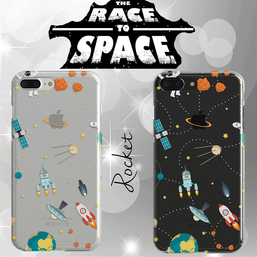 Custom Rocket jelly hard case Iphone Samsung Lenovo Oppo Xiaomi etc