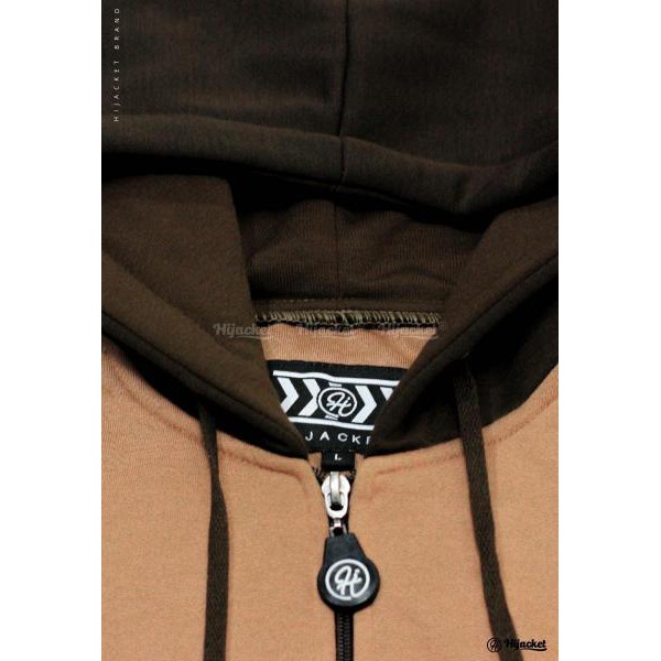 🆕 Hijacket® Adelia Jaket Hoodie Wanita 100% Original + Gratis Totebag-BROWN