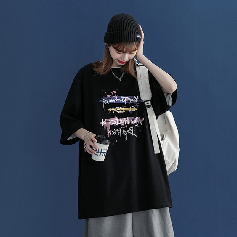 kaos oversize year touthness / unisex