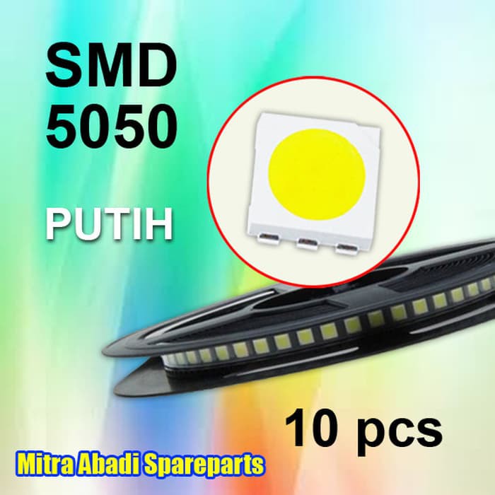 LED module SMD 5050 / SMD5050 Cool White 10000 Kelvin per 10 buah Berkualitas