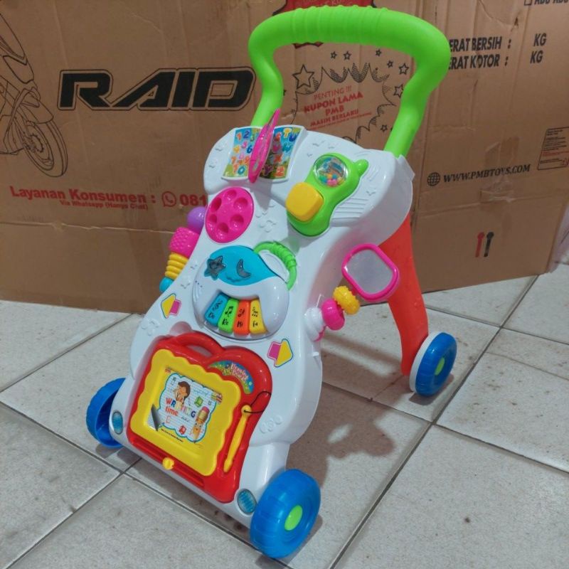 Mainan Bayi Dorong Baby Push Walker Alat Bantu Jalan Bayi Baby Walker Music Walker