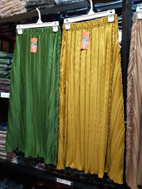 Rok plisket import // rok panjang premium // rok plisket lidi