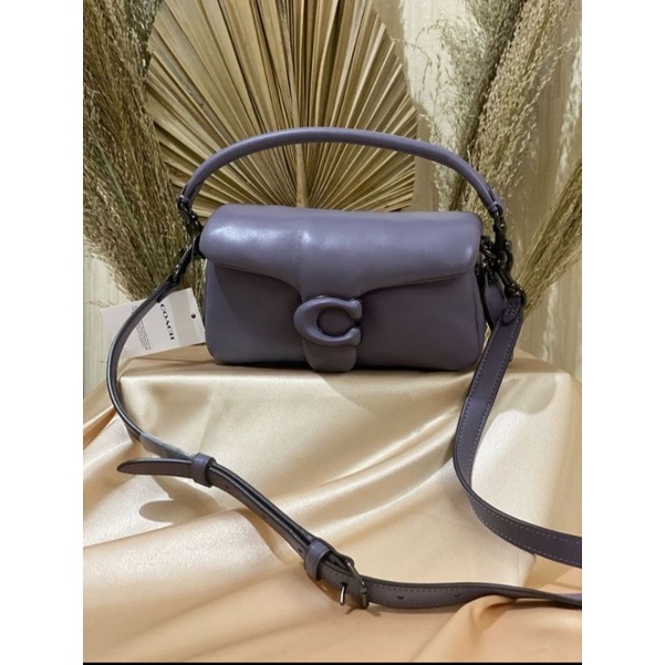 coach pillow tabby vintage purple 18 NWT