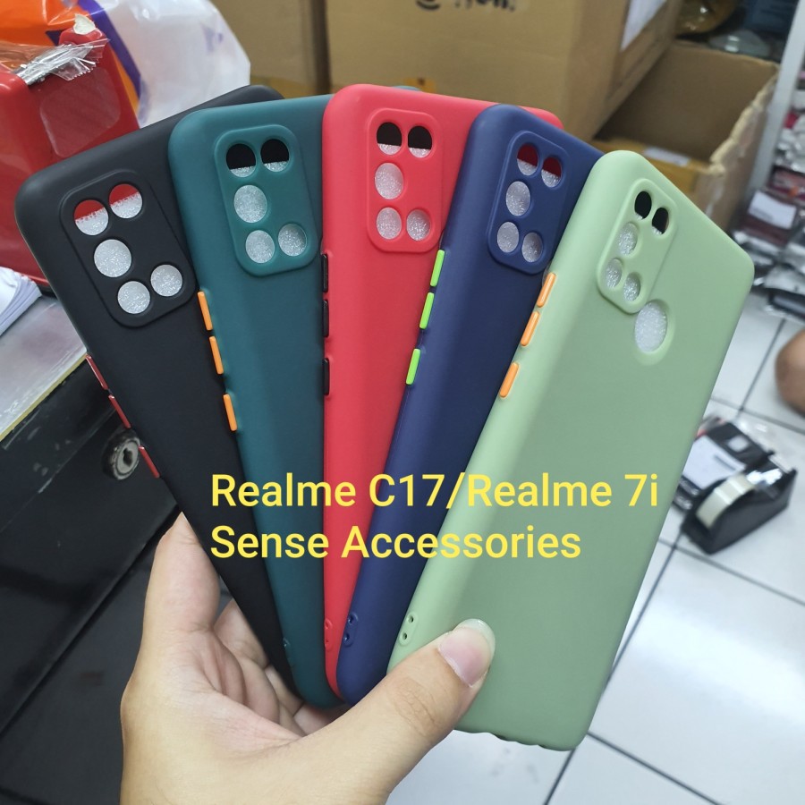 REALME 7 7i C17 7 PRO Soft Case Candy Proctector Camera Silicon Warna Premium