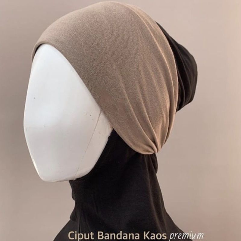 CIPUT BANDANA KAOS RAYON / CIPUT BANDO PITA / INNER KERUT BELAKANG