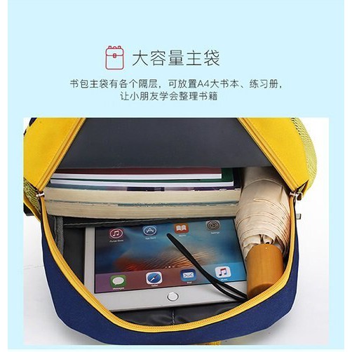 Tas sekolah anak laki-laki anak perempuan backpack sekolah anak tk sd smp sma kuliah baby dyno-5