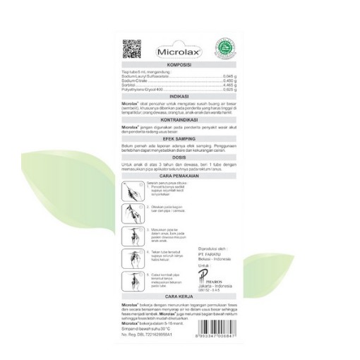 Microlax Gel - 2 Tube (Twin Pack) @ 5 mL - Atasi Sembelit / Susah BAB