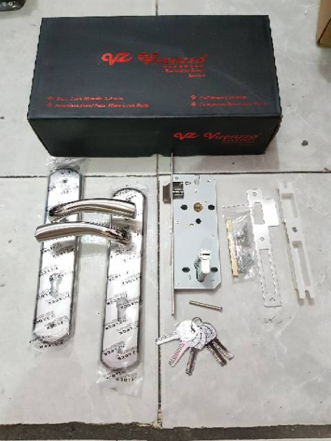 Kunci pintu besar virenzzo full stainless tebal anti karat PROMO