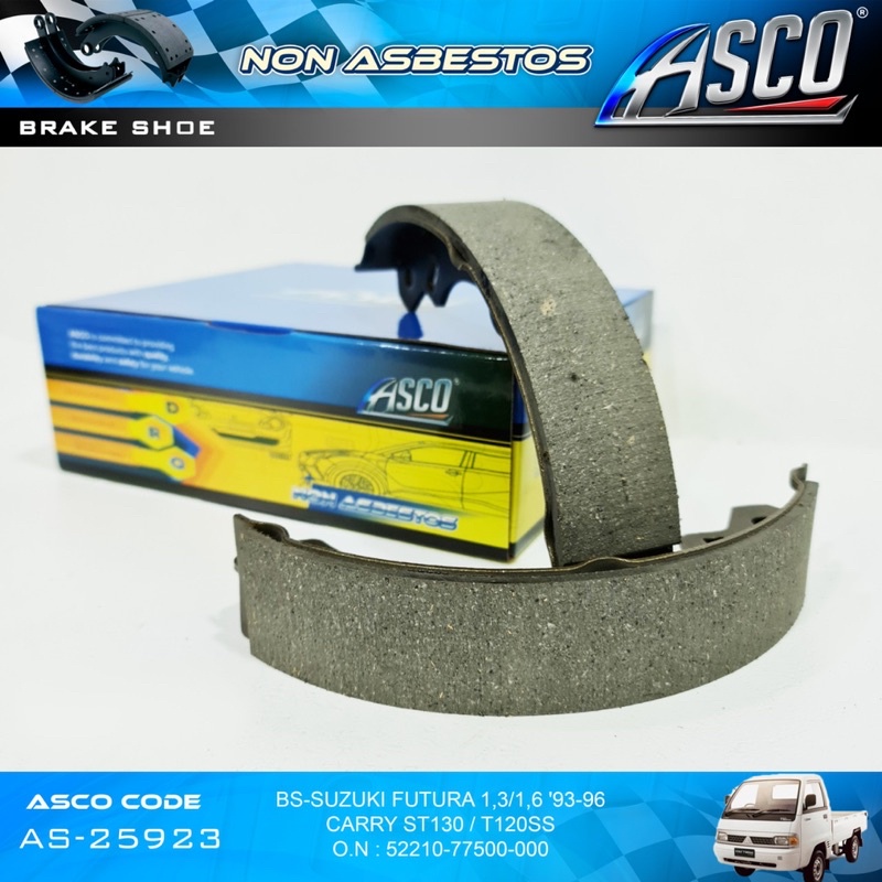 Brake Shoe Set / Kampas Rem Belakang Suzuki Carry 1.3/Futura 1.3 ST130 ASCO part no : AS-25923