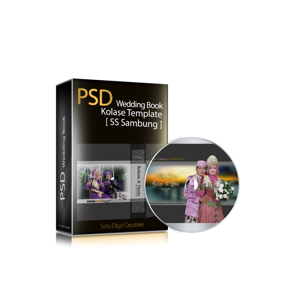 Template Album Kolase Wedding Pernikahan Photobook Collage Psd Photoshop