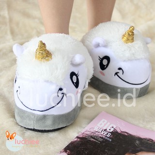  SANDAL  SENDAL KAMAR RUMAH  KOREA KARAKTER BONEKA UNICORN  