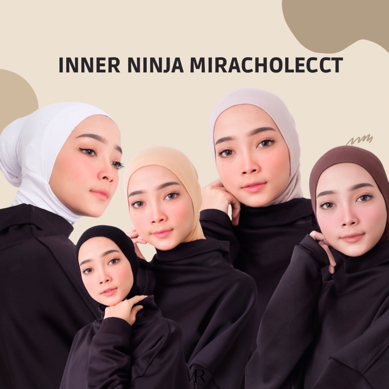 INNER NINJA RESLETING by Miracholecct (ciput ninja resleting/rayon spandex premium/ademhalus)