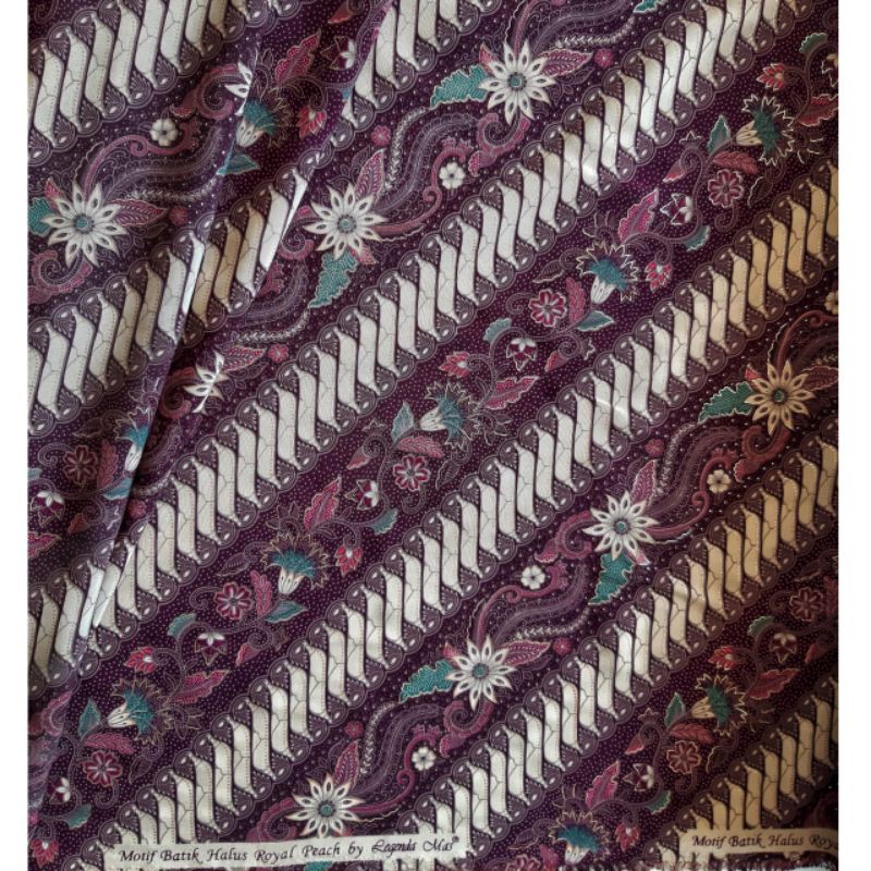 kain batik sutera royal peach by legenda mas asli