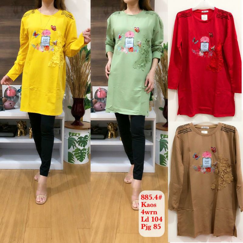 kaos tunik import premium