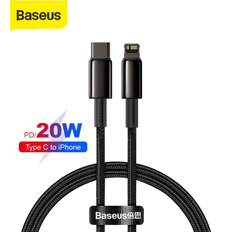 KABEL DATA IPHONE 12 BASEUS FAST CHARGING CABLE PD 20W Tungsten