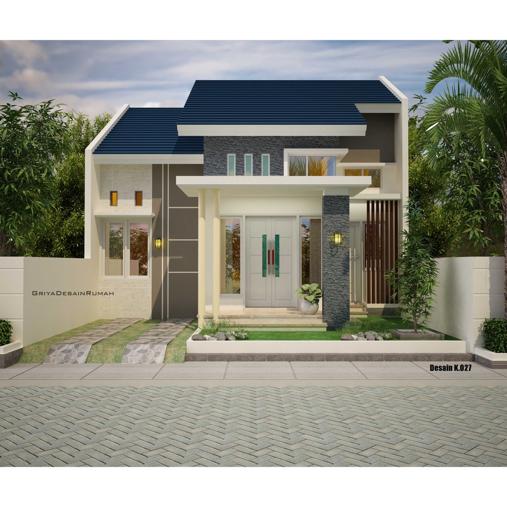 Jual Desain Rumah 1 Lantai 3 Kamar Tidur Type 72 Indonesia Shopee Indonesia