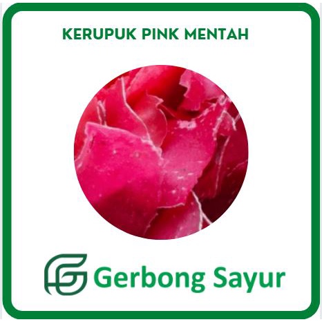 

Kerupuk Pink, Krupuk Pink Mentah - 250 gram