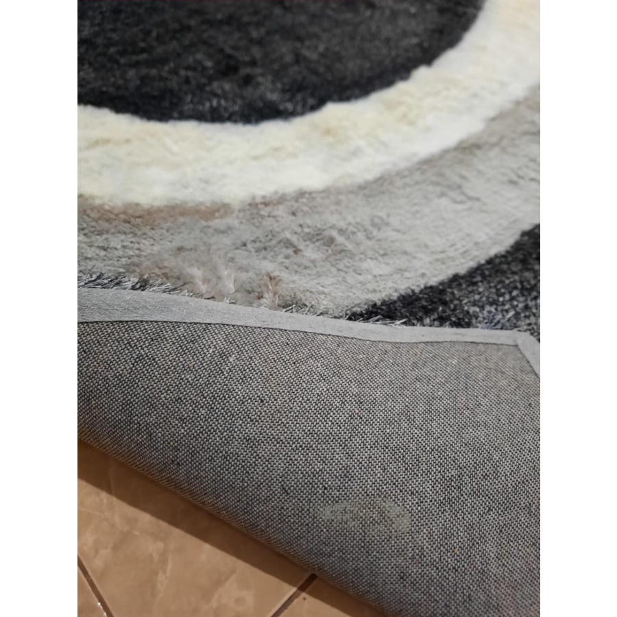 Karpet Shaggy Alice 3D Rug 160x240 Grey-4