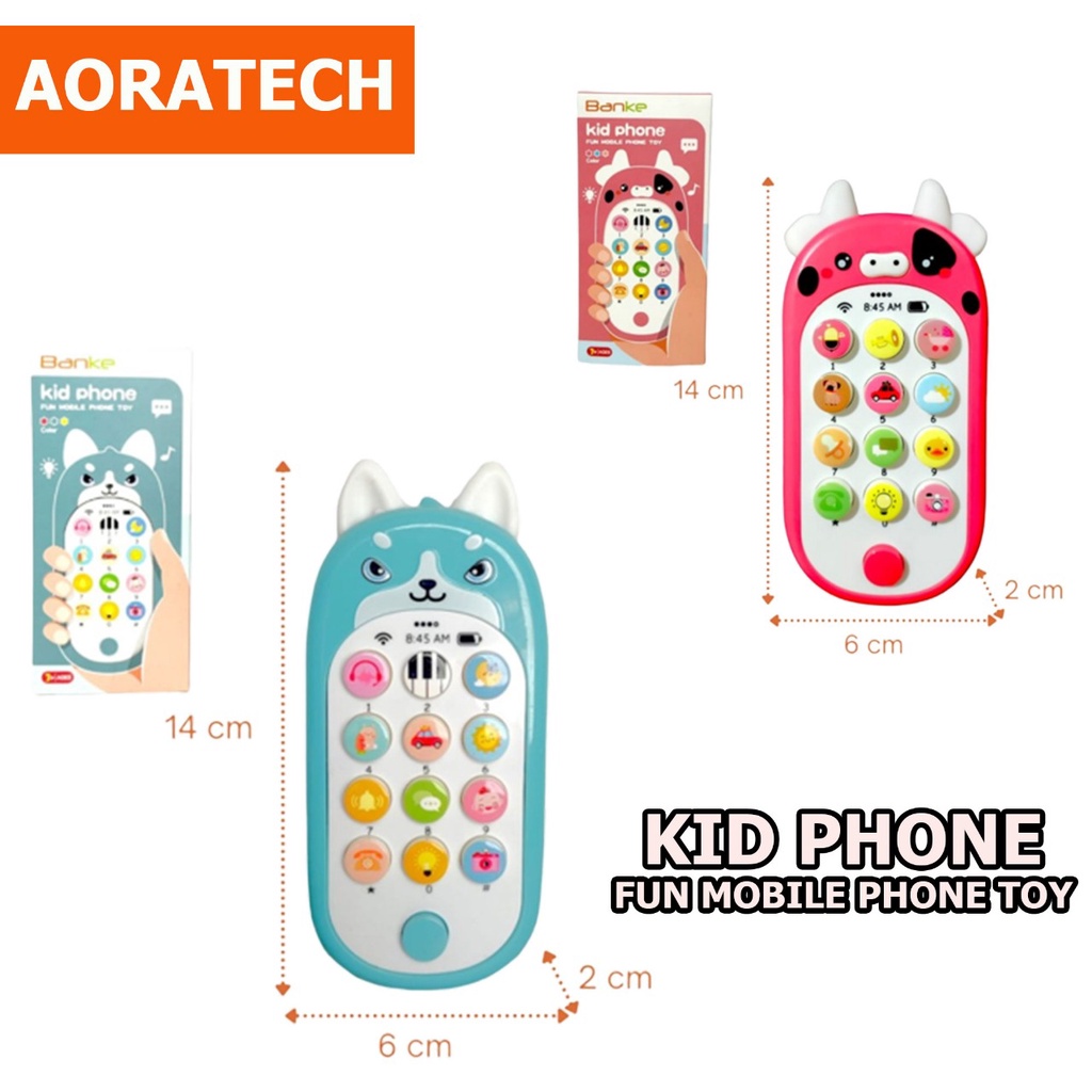 Mainan Bayi Puzzle Mobile Phone Edukasi Baby Music Bilingual Bunyi