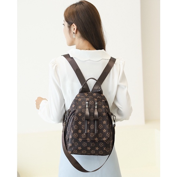 CYS Tas Rasnel Wanita Motif Tas Wanita Fashion Kekinian Backpack Wanita Elegant Tas Ransel Import Real Pict T262