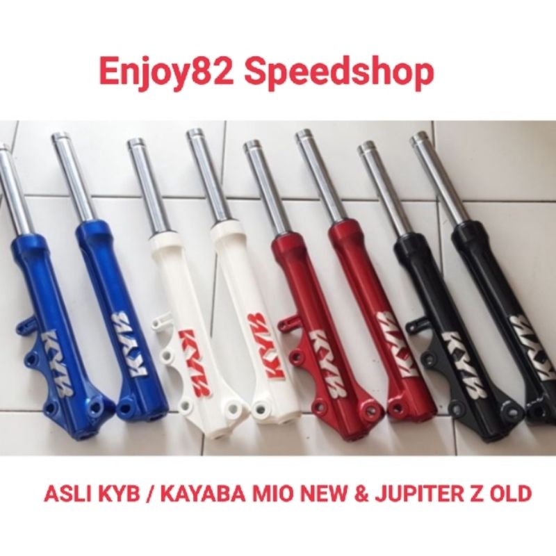 Batang ad plus Botom Shock depan set Kyb / Kayaba Asli impot berkualitas Motor Mio new smile &amp; Jupiter z old