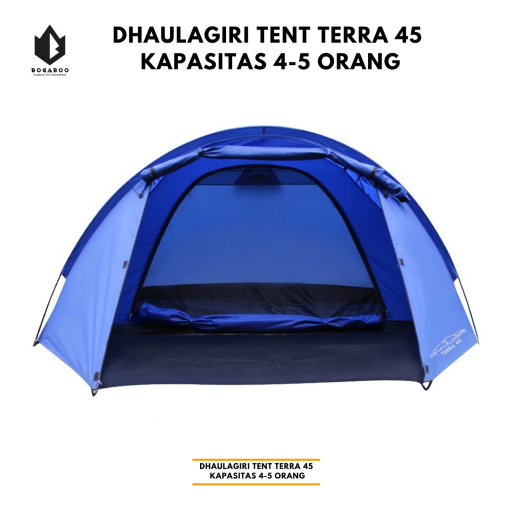 Tenda Dhaulagiri Terra 45 - Tenda Kemping - Tenda Camping 4P - Tenda Double Layer Tenda Camping