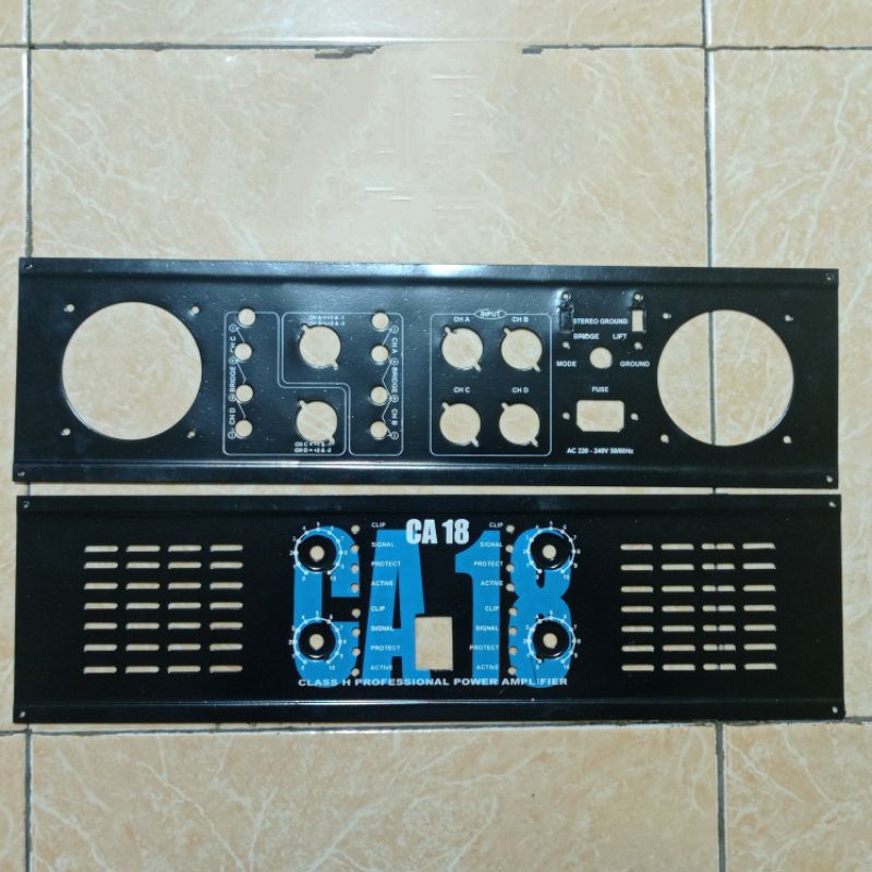 Plat Panel Depan Belakang Power Amplifier Stereo CA18