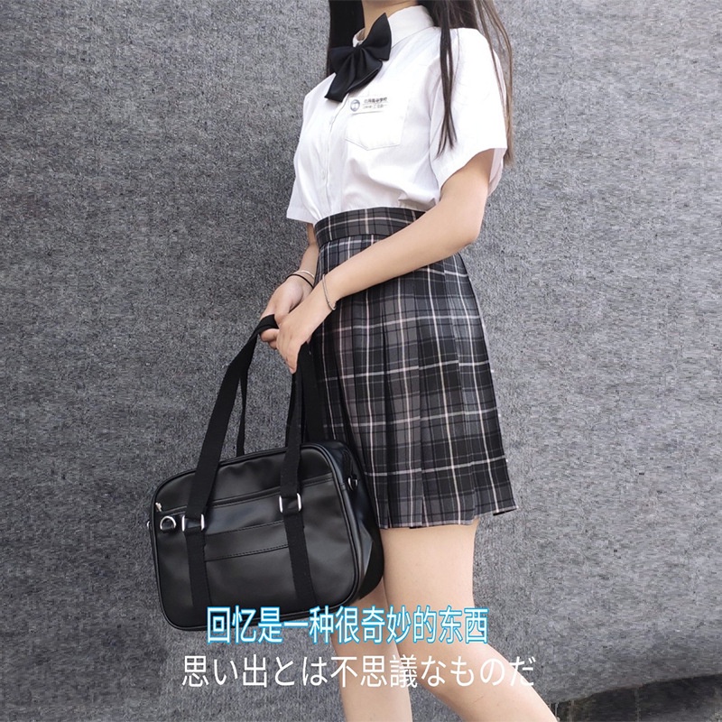TB-89 tas sekolah jepang warna pastel JK uniform seifuku bag selempang bahu kulit messenger