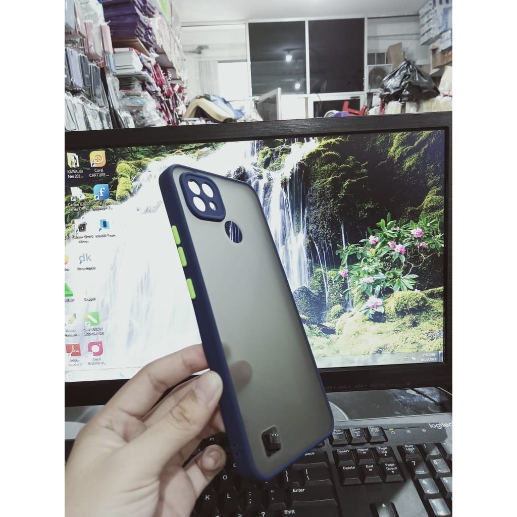 Bumper AERO CASE Realme C21 6.5 Inc Premium Hardcase My Choice List Warna Matte