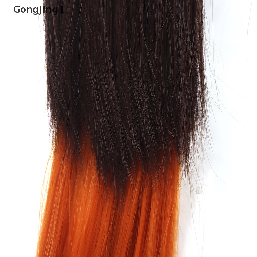 Gongjing1 Wig / Rambut Palsu Wanita Model Zhongli Blackrown Game Genshin Impact Untuk Cosplay