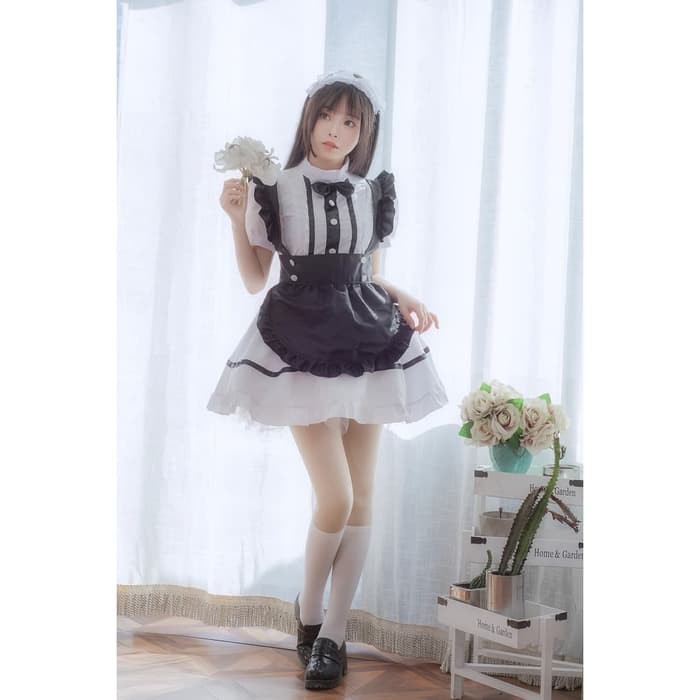 CC-111 kostum maid pelayan premium elegant cosplay costume