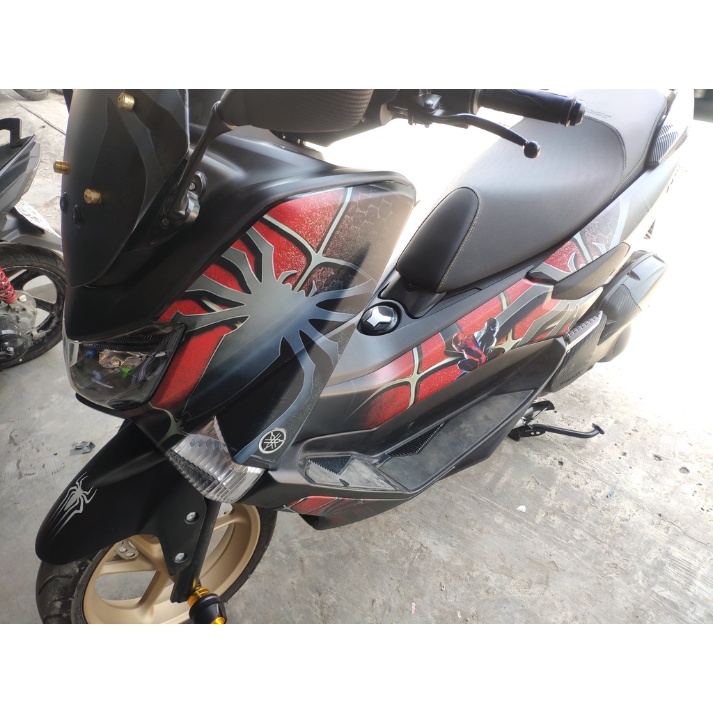 Stiker Nmax Decal Full Body Nmax Premium Black Spiderman Doff DNKZ