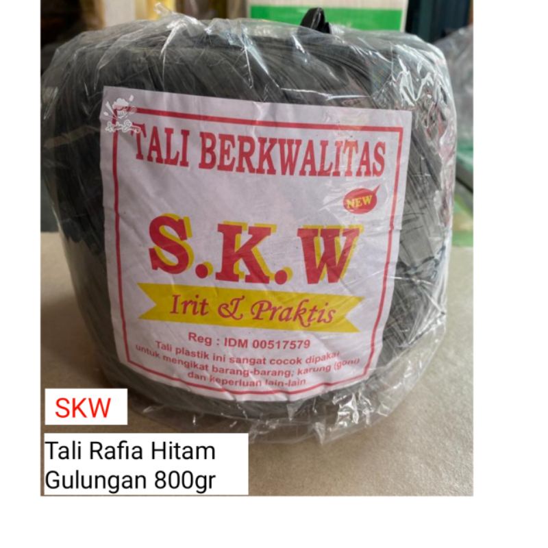 

Tali Rafia Hitam 800gr Merek SKW