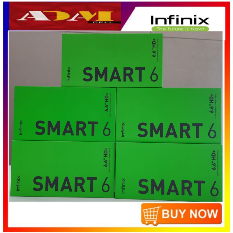 hp infinix smart 6 nfc ram 2 rom 32gb ram 3gb 64gb battrei 5000mah  garansi resmi 1 tahun