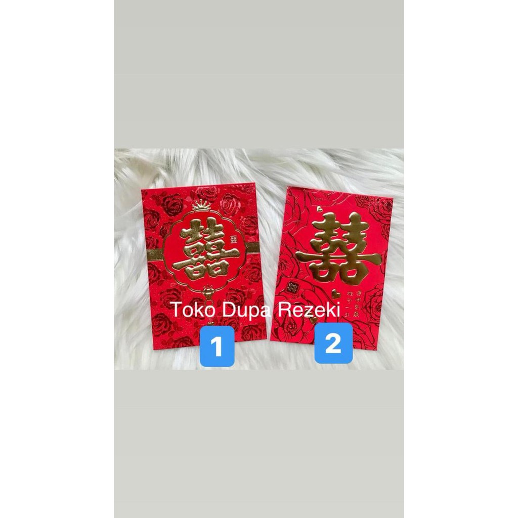 

Angpao angpau angbao amplop wedding pesta nikah shuang xi uk pendek HEMAT