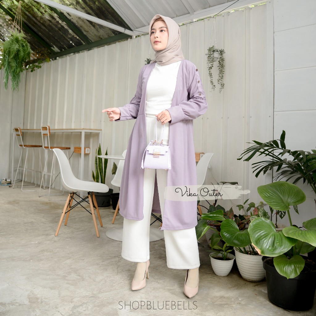 Vika Cardi / Carmen Blazer Outer - Kancing Bungkus