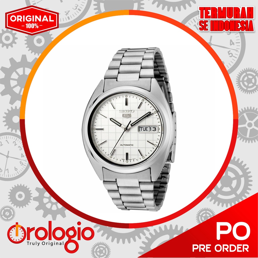 Seiko 5 SNXF05 Automatic 21 Jewels White Dial Stainless Steel SNXF05K1