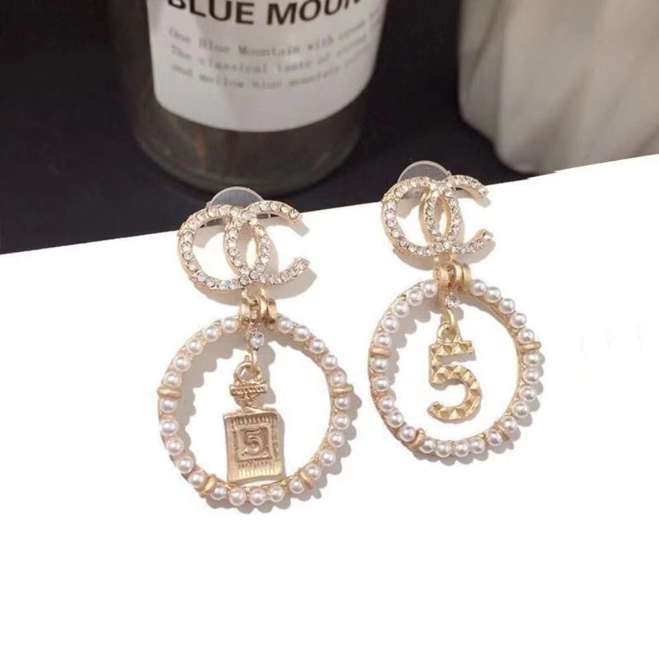 Anting Tusuk Sterling Silver 925 Dengan Mutiara Untuk Wanita 5 Botol Parfum Double C Slimmer Look Ear