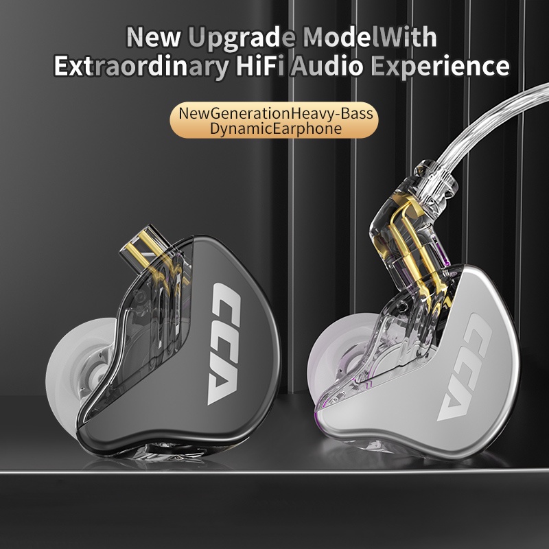 Cca CRA Earphone In Ear HiFi Dengan Fitur Noice Canceling Untuk KZ DQ6S ZEX Pro