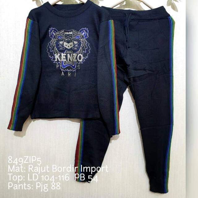 Setelan rajut kenzo premium import
