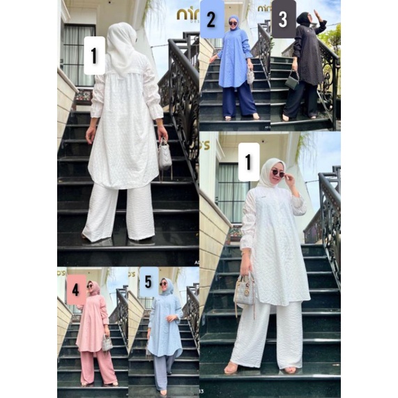 SETELAN MUSLIMAH NINOS TERBARU AD S ZB 1183 BY NINO'S DESIGN