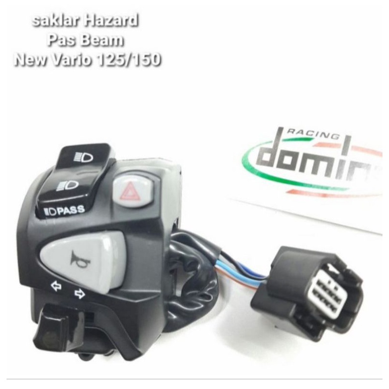 SAKLAR KIRI VARIO PLUS HAZARD 125/150 2018-2021 VARIO 160 ABS CBS PLUG N PLAY