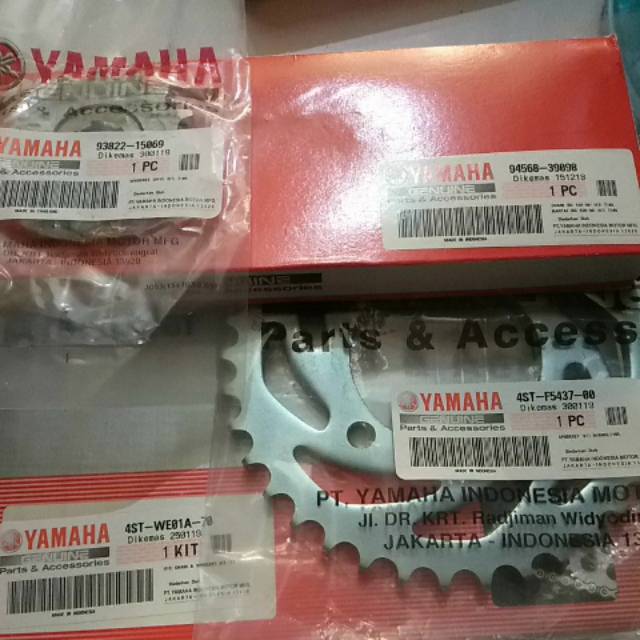 Gir Set Rantai Roda Kit Yamaha Crypton Vega R Old 4ST WE01A 70