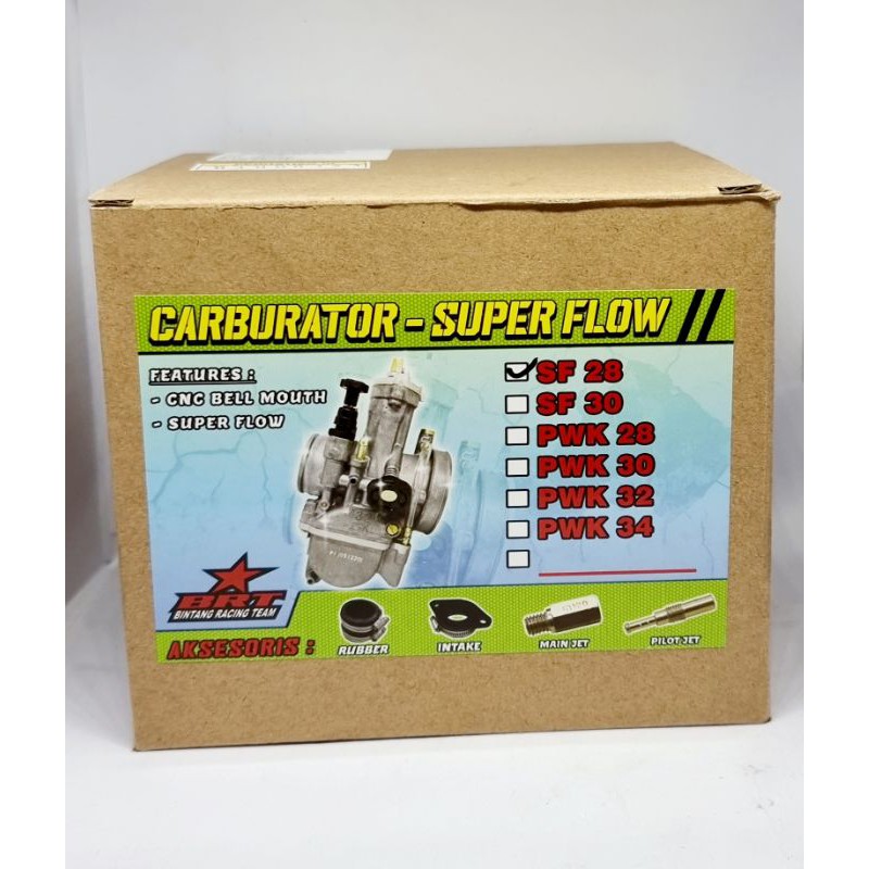 karburator brt pe 28 superflow sf power jet karbu pe28 pe30 brt racing superflow